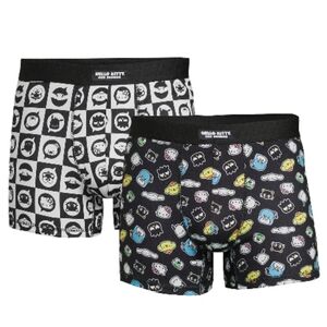 Sanrio Hello Kitty and Friends Men's Black Boxer Briefs Set Of 2 Pair